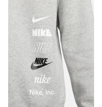 Свитшот мужской Nike Sweat Crew Multi Logo Grey DX0781-063
