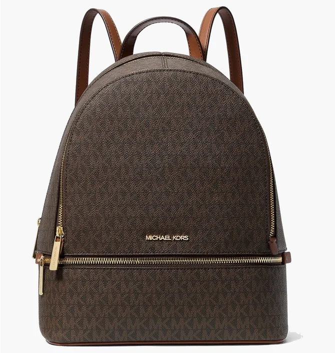 Рюкзак женский Michael Kors Rhea Medium Signature Logo Backpack Brown 35S5GRAB2B-BROWN-112874