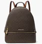 Рюкзак женский Michael Kors Rhea Medium Signature Logo Backpack Brown 35S5GRAB2B-BROWN-112874