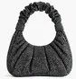 Сумка жіноча JW PEI Gabbi Artificial Crystal Medium Ruched Hobo Handbag Grey BB2023BG70167JWP
