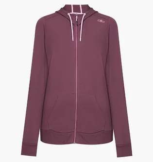 Толстовка жіноча CMP Jacket Fix Hood Bordo 32D8016-C904