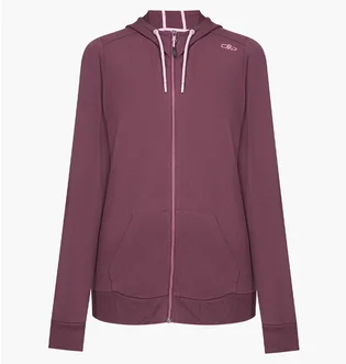 Толстовка жіноча CMP Jacket Fix Hood Bordo 32D8016-C904