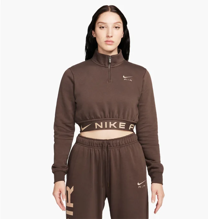 Кофта женская Nike Sportswear Air WomenS Fleece Top Brown FB8067-237