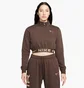 Кофта женская Nike Sportswear Air WomenS Fleece Top Brown FB8067-237