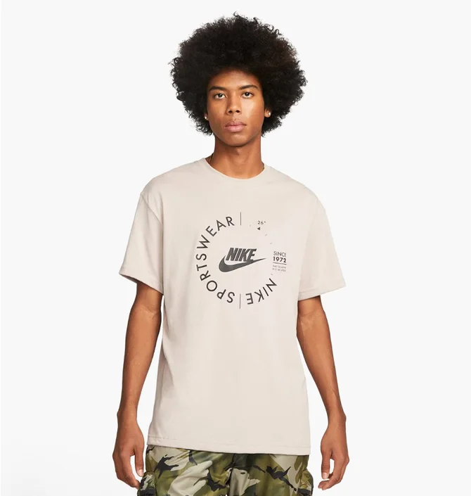 Футболка мужская Nike M Nsw Spu Ss Tee Beige FD1182-272