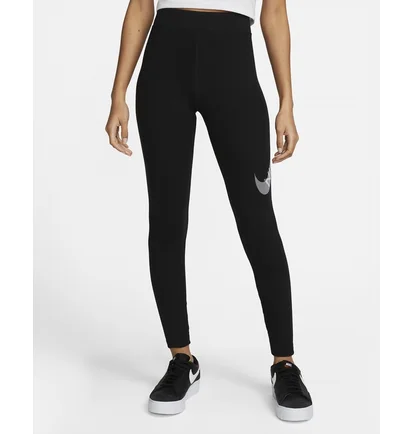 Леггинсы женские Nike Sportswear Swoosh Leggings Black Dr5617-010