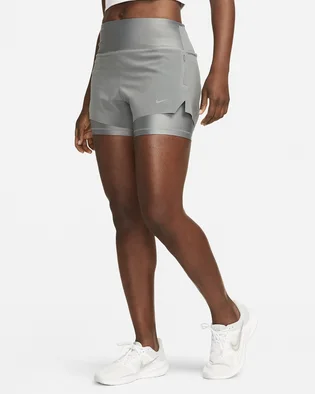 Шорты женские Nike Dri-Fit Swift 2-In-1-Laufshorts Grey DX1029-084
