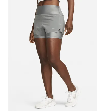 Шорты женские Nike Dri-Fit Swift 2-In-1-Laufshorts Grey DX1029-084