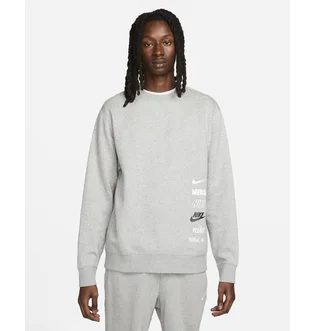 Свитшот мужской Nike Sweat Crew Multi Logo Grey DX0781-063