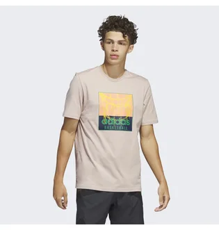 Футболка мужская Adidas Chain Net Basketball Graphic Tee Peach Ic1863