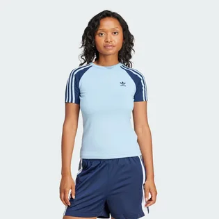 Футболка жіноча Adidas Adicolor 3-Stripes Light Blue JD0836