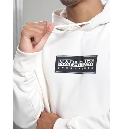Худи мужское Napapijri B-Box Logo White NP0A4I19-WHITE