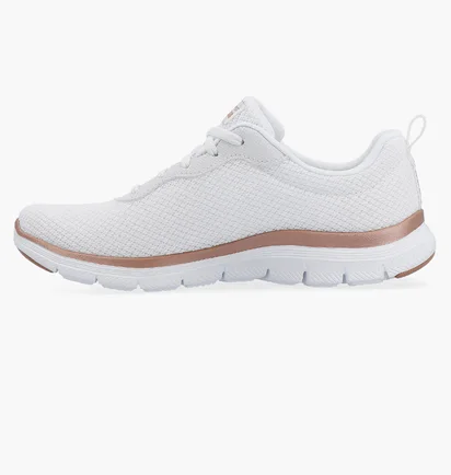 Кроссовки женские Skechers Flappeal 4.0-Brilliant Wht Ros White 149303-WTRG