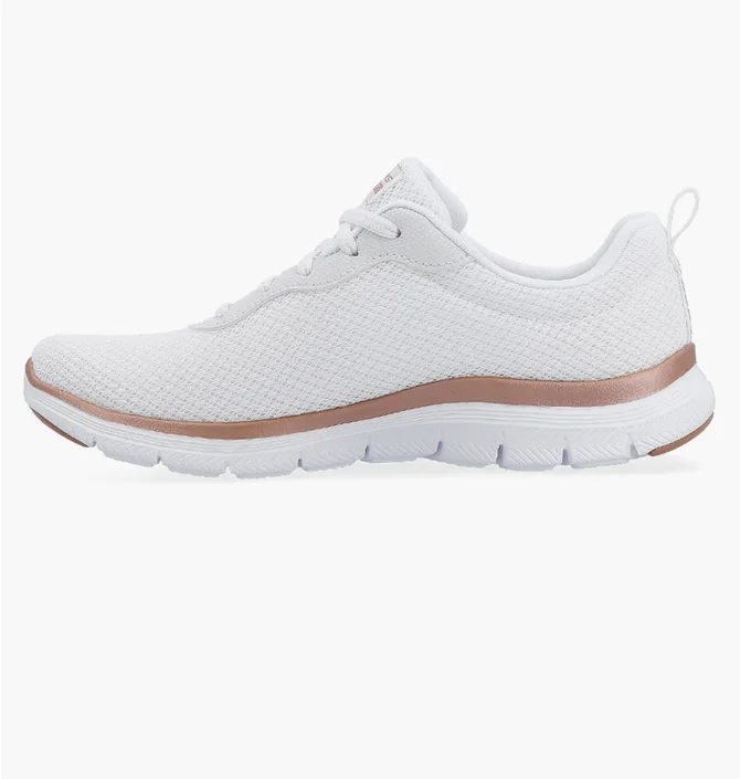 Кроссовки женские Skechers Flappeal 4.0-Brilliant Wht Ros White 149303-WTRG