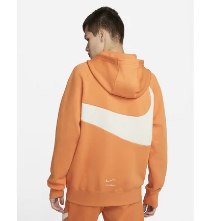 Худі чоловіче Nike Sportswear Swoosh Tech Fleece Orange DD8222-808