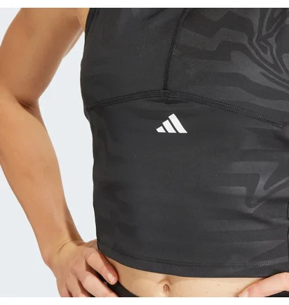 Топ жіночий Adidas Techfit Printed Crop Training Tank Top Black IN6876