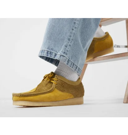 Туфли мужские Clarks Wallabee Olive 26175842