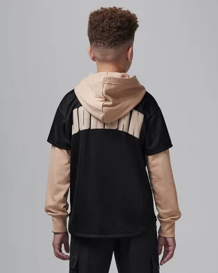 Толстовка детская Air Jordan Hooded Jumpman Baseball Black/Beige 95D542-023