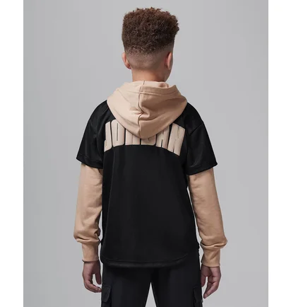 Толстовка детская Air Jordan Hooded Jumpman Baseball Black/Beige 95D542-023