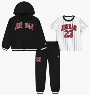 Спортивний костюм дитячий Air Jordan Tracksuit Black/White 85F275-023