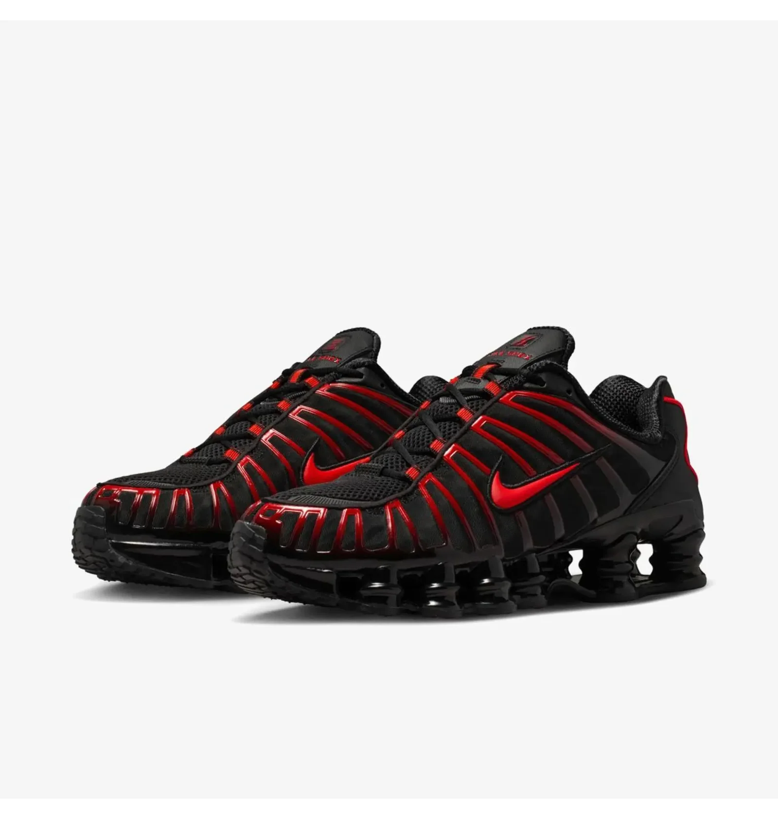 Nike Shox 赤/黒 ᐉ Кроссовки мужские Nike Shox Tl Black AV3595-016 - купить в