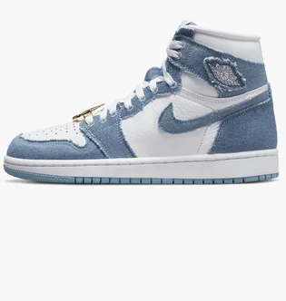 Кроссовки женские Air Jordan 1 High Og Denim Light Blue/White DM9036-104