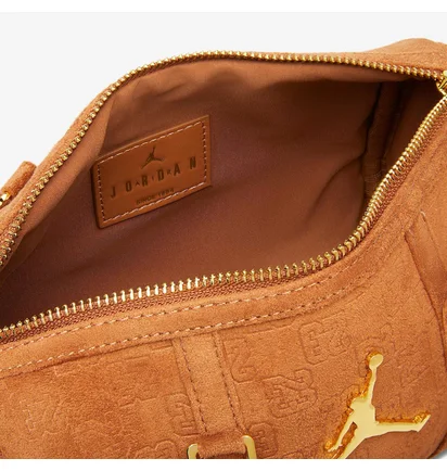 Сумка женская Air Jordan Suede Monogram Mini Duffel (3L) Brown MA9209-X6X