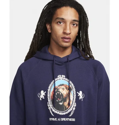 Худи мужское Nike Lebron Pullover Fleece Hoodie Blue FB7123-555