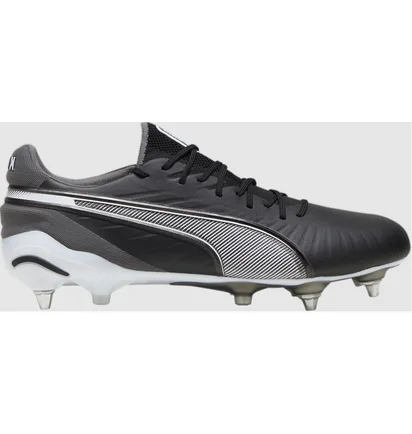 Бутсы унисекс Puma King Ultimate Mxsg Black/Grey 107866-01