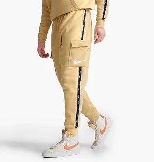 Штаны мужские Nike Sportswear Repeat Tape Fleece Cargo Jogger Pants Yellow Dx2030-252