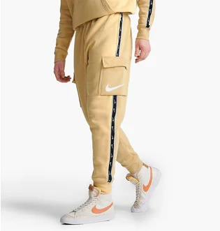 Штаны мужские Nike Sportswear Repeat Tape Fleece Cargo Jogger Pants Yellow Dx2030-252
