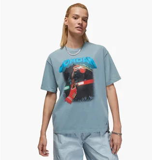 Футболка жіноча Air Jordan (Her)Itage WomenS Graphic T-Shirt Light Blue FB5137-031
