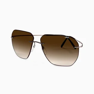 Солнцезащитные очки мужские Silhouette Gold/Brown 8743-6040