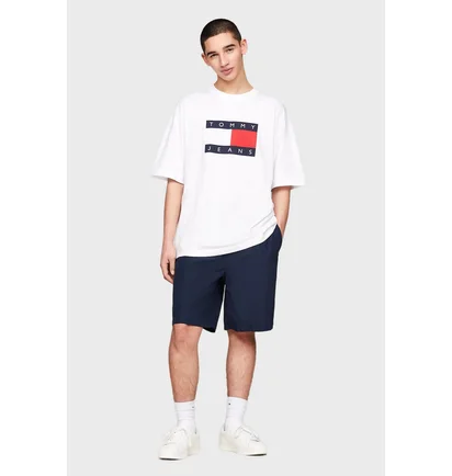 Футболка чоловіча Tommy Jeans Skate Flag Tee White DM0DM19555