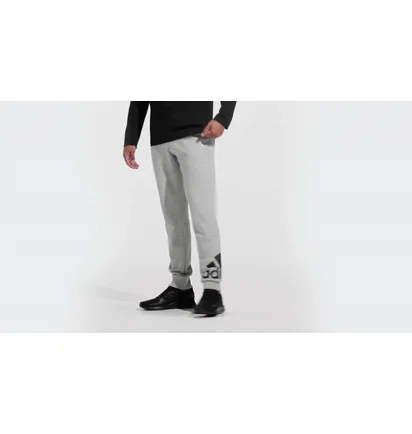 Штани чоловічі Adidas Essentials French Terry Tapered Cuff Logo Pants Grey GK8978