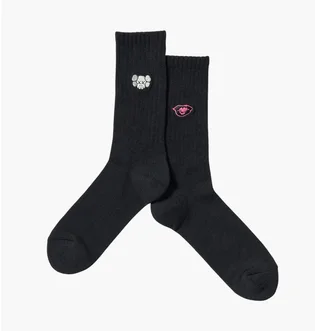 Носки мужские Uniqlo Kaws + Warhol Ut Black (1 пара) E476519-09