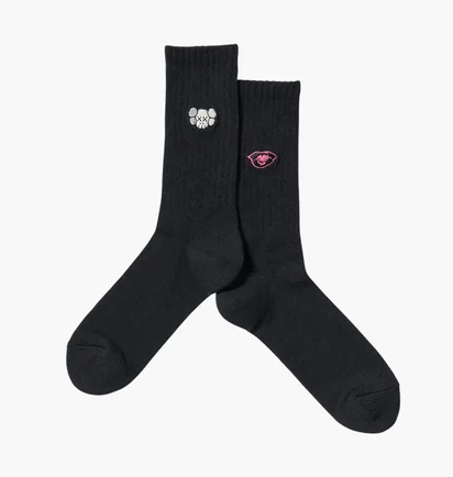 Носки мужские Uniqlo Kaws + Warhol Ut Black (1 пара) E476519-09