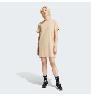 Платье женское Adidas Adicolor Trefoil Dress Beige IY2206