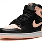 Кроссовки мужские Air Jordan 1 Retro High Og Black/Peach 555088-081
