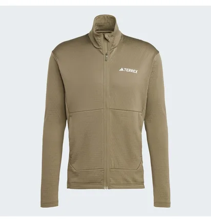 Кофта мужская Adidas Terrex Multi Light Fleece Full-Zip Jacket Olive IQ3742
