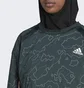 Худи женское Adidas X-City Running Crewneck Jacket Green Hc6323