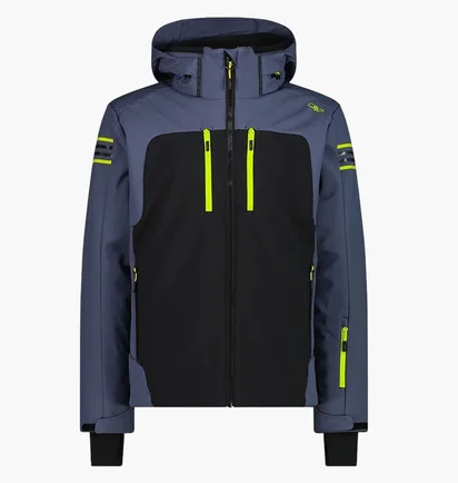 Куртка женская CMP Zip Hood Softshell Blue/Black 34W4647-U911