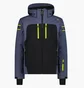 Куртка женская CMP Zip Hood Softshell Blue/Black 34W4647-U911