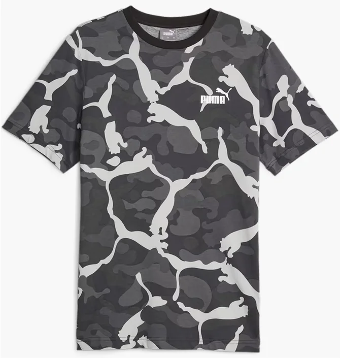 Футболка мужская Puma Ess+ Camo Aop Tee Grey 675943-01