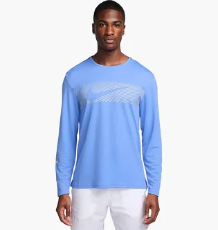 Лонгслів чоловічий Nike Running Miler Flash Blue FB8552-450