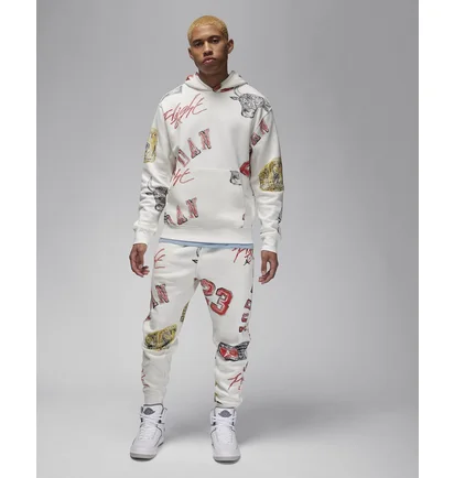 Штаны мужские Air Jordan Brooklyn Fleece-Trainingshose White FN4547-133