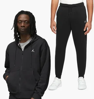 Спортивный костюм мужской Air Jordan J Ess Flc Fz Black Dq7350-010&Dq7340-010