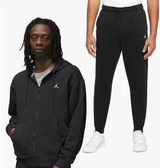 Спортивный костюм мужской Air Jordan J Ess Flc Fz Black Dq7350-010&Dq7340-010