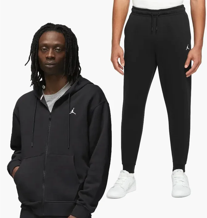 Спортивний костюм чоловічий Air Jordan J Ess Flc Fz Black Dq7350-010&Dq7340-010