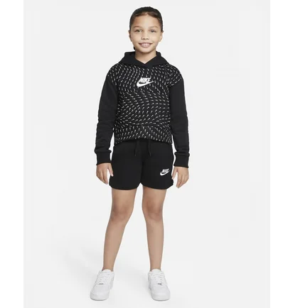 Худі дитяче Nike Big Kids (Girls) Printed Fleece Hoodie Black Dm8231-010